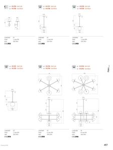Redo 01-2753 - Lustră PLATO cu tijă 8xG9/10W/230V neagră