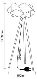 Lampă de podea din lemn, 1xE27/60W/230V, lemn masiv/furnir/frasin