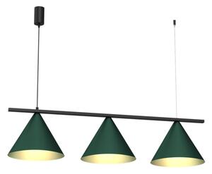 Lustră pe cablu CAPITAL 3xGX53/15W/230V, verde
