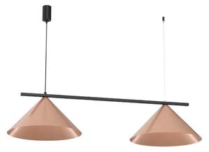 Lustră suspendată pe cablu CAPITAL 2xGX53/15W/230V aur roz