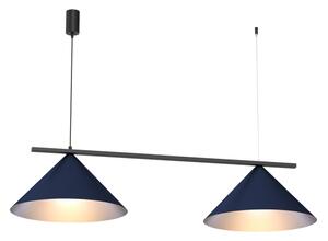 Lustră suspendată pe cablu CAPITAL 2xGX53/15W/230V, albastră