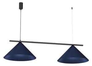 Lustră suspendată pe cablu CAPITAL 2xGX53/15W/230V, albastră