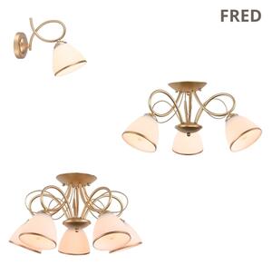 Brilagi - Lustră aplicată FRED, 5xE27/60W/230V, diametru 59 cm, bronzată