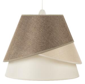 ONLI - Lampă suspendată pe cablu POLLON 1xE27/15W/230V maro/crem/bej