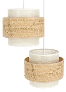 Candelabru cu cablu BOHO 2xE27/60W/230V iută/crem