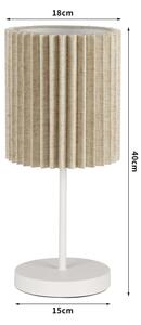 Brilagi - Lampă de masă NORDIC WAVE 1xE27/15W/230V in/alb