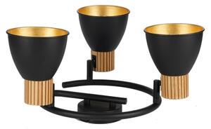 Brilagi - Lampă cu spoturi ODENSE 3xE14/10W/230V lemn/negru