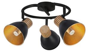 Brilagi - Lampă cu spoturi ODENSE 3xE14/10W/230V lemn/negru