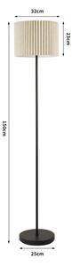 Brilagi - Lampă de podea NORDIC WAVE 1xE27/15W/230V in/negru