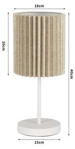 Brilagi - Lampă de masă NORDIC WAVE 1xE27/15W/230V in/alb