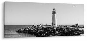 Tablou - Far de pe coastă, Santa Cruz, California (120x50 cm)