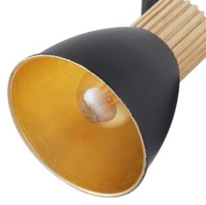 Brilagi - Plafonieră ODENSE cu 3 spoturi, 3xE14/10W/230V, lemn/negru
