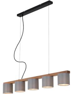 Briloner 4075-054 - Candelabru suspendat RHON, 5 x E14, 25 W, 230 V