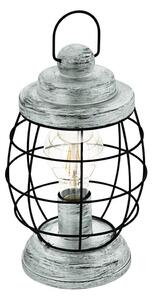 Eglo 79436 - Lampă de masă BAMPTON 1xE27/60W/230V argintie