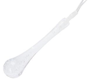 Aigostar - Ghirlandă LED de exterior pentru Crăciun, 25 LED, 8 funcții, 3xAA, 2,5 m, IP44, alb cald, picături