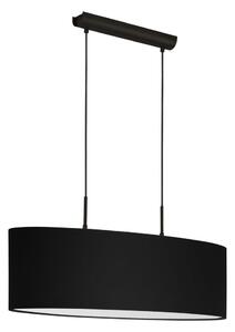 Eglo 33356 - Lustră suspendată AMANI pe cablu, 2xE27/60W/230V, negru