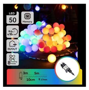 Aigostar - Ghirlandă LED RGBY decorativă pentru exterior, 50xLED/3,6W/230V/8 funcții, 5m, IP44