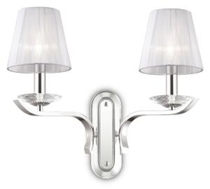 Ideal Lux - Aplică de perete cu cristale PEGASO 2xE14/28W/230V crom lucios