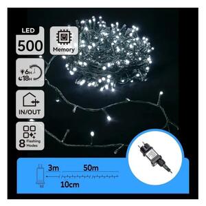 Aigostar - Ghirlandă luminoasă LED pentru exterior, 500 LED, 8 funcții, 53 m, IP44, alb rece
