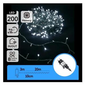 Aigostar - Ghirlandă LED pentru exterior 200xLED/3,6W/230V 20m IP44 alb rece