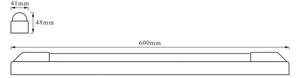 Osram - POWER BATTEN LED, lampă pentru montaj sub dulap, 12 W, 230 V, 3000 K, 60 cm, alb