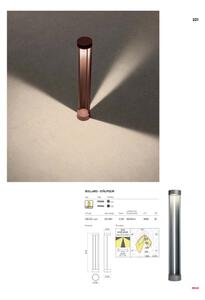 Redo 90366 - Lampă LED de exterior ZEUS LED/11,5W/230V 3000K 75 cm IP54 maro