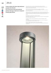 Redo 90366 - Lampă LED de exterior ZEUS LED/11,5W/230V 3000K 75 cm IP54 maro