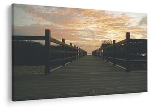 Tablou - Ponton de lemn, lac (90x60 cm)