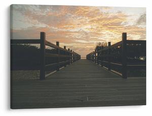 Tablou - Ponton de lemn, lac (70x50 cm)