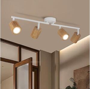 Brilagi - Spot MODERN WOOD 4xGU10/8W/230V lemn/alb