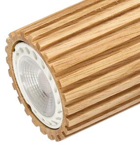 Brilagi - Corp de iluminat cu spoturi MODERN WOOD, 3x GU10, 8W, 230V, lemn/alb