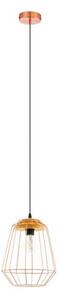 Eglo 54679 - Pendul LED NATUR pe cablu 1xE27/4W/230V cupru