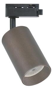 Spot pentru șină monofazică PIPE 1xGU10/10W/230V, maro