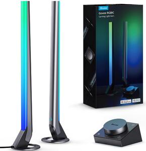 Govee - Panouri LED Smart Wi-Fi pentru gaming + Telecomandă duală Smart, alb (Wi-Fi)