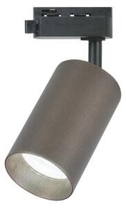 Spot pentru șină monofazică PIPE 1xGU10/10W/230V, maro