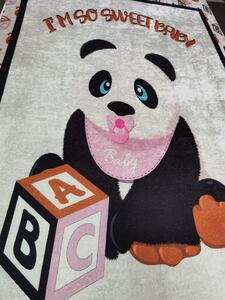 Covor de joaca , din burete pentru copii ,antiderapant BABY 80x150cm - Panda Bear Y017