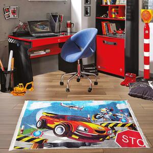 Covor de joaca , din burete pentru copii ,antiderapant BABY 80x150cm - Red Race Cars Y019