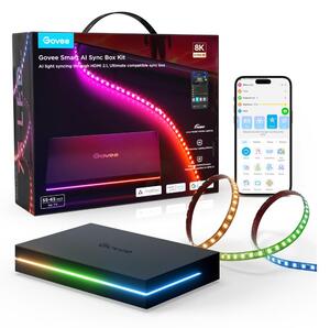 Govee - AI Sync Box 2 Iluminare RGBICW pentru Smart TV 55-65" Wi-Fi