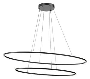 Redo 01-3343 - Lustră LED dimmabilă suspendată pe cablu LEO, 115W/230V, negru