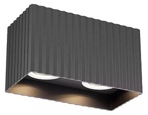 Redo 01-3412 - Spot DELPHI 2xGU10/7W/230V 16,1x8,1 cm negru