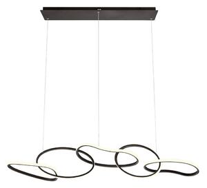 Redo BIAS 01-3393 – lustră suspendată LED dimabilă pe cablu, 120 W, 230 V, negru