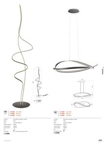 Redo 01-3625 - Lampă de podea cu LED dimabilă IMPULS LED/36W/230V aurie
