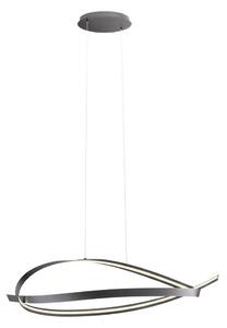 Lustră LED dimabilă suspendată pe cablu IMPULS LED/38W/230V, neagră