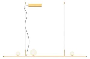 Redo 01-4301 - Lustră DUNE LED reglabilă pe cablu, 48W/230V, finisaj auriu
