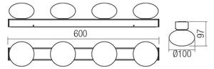 Redo 01-4310 - Plafonieră LED pentru baie OVUM 4xLED/5W/230V IP44 alamă