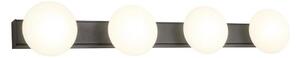 Redo 01-4311 - Plafonieră LED pentru baie OVUM, 4 x LED, 5 W, 230 V, IP44, neagră