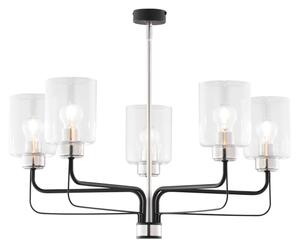 Jupiter 1884 - Lustră pe tijă CERES 5xE27/15W/230V, crom mat/negru
