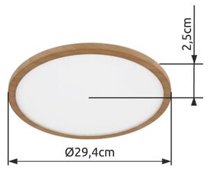 Plafonieră LED dimabilă pentru baie SAPANA LED/18W/230V IP44 Globo 41562-18WW