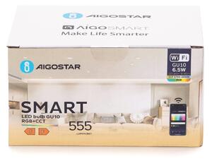 Set de 6 becuri LED dimabile GU10/6,5W/230V 2700-6500K Wi-Fi - Aigostar