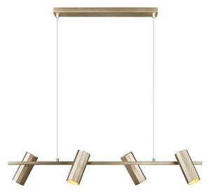 Nordlux - ALANIS lustră suspendată pe cablu 4xGU10/15W/230V alamă